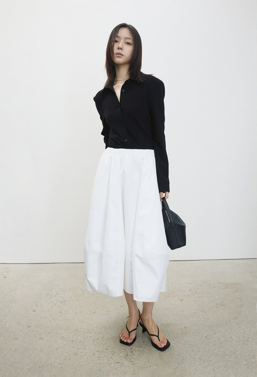 High-density Stretch Shirt Black
