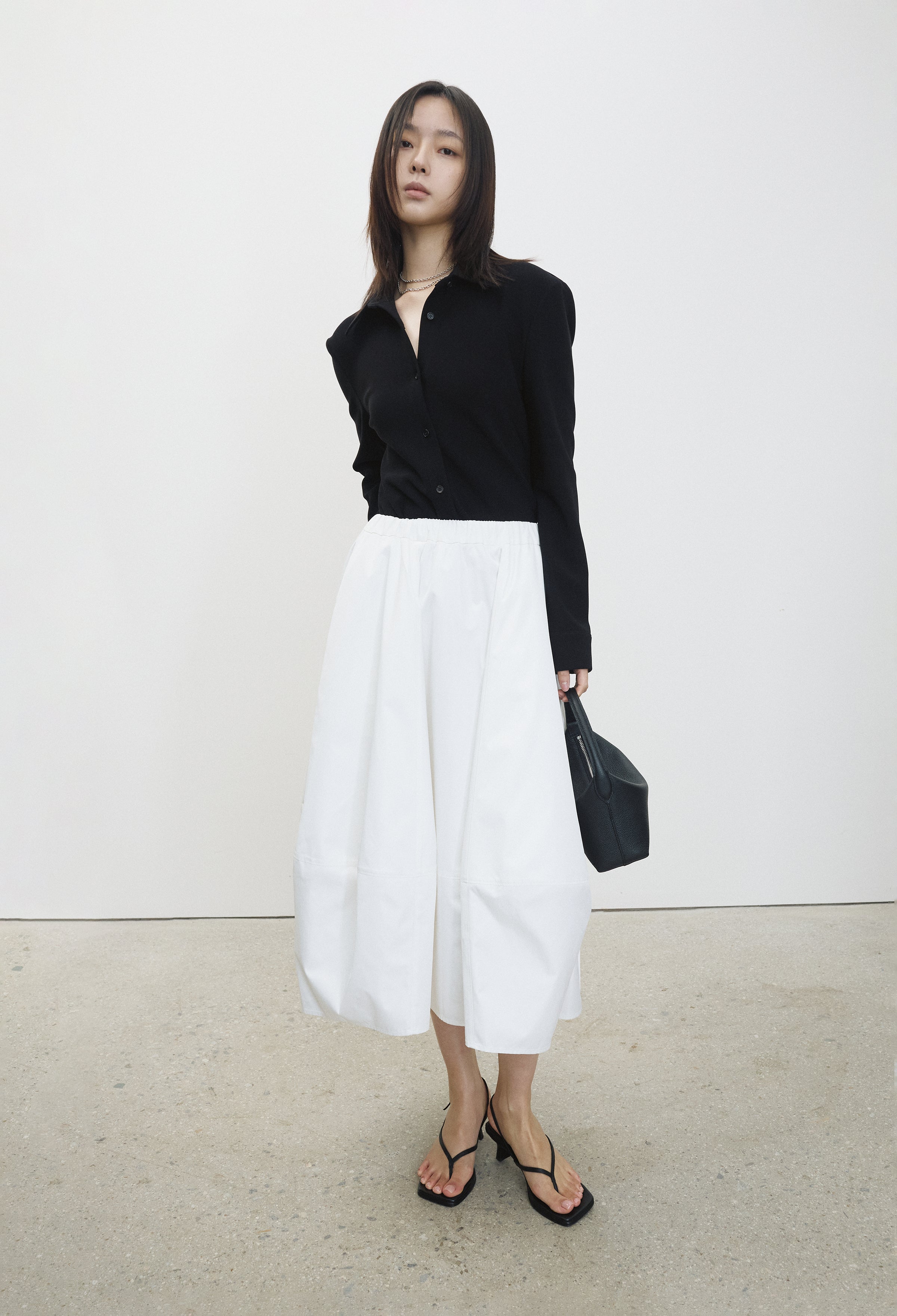 High-density Stretch Shirt Black