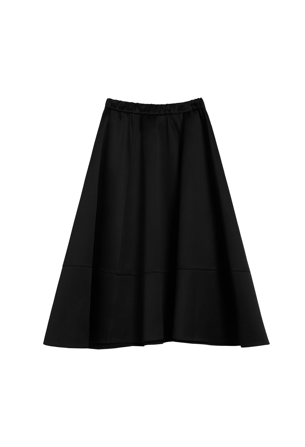 25SS 새틴 풀 스커트 블랙