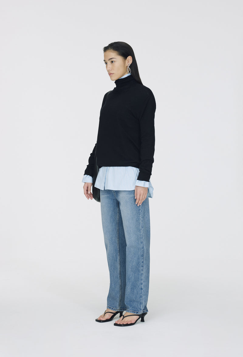 Washable Wool 100 Polar Knit Black