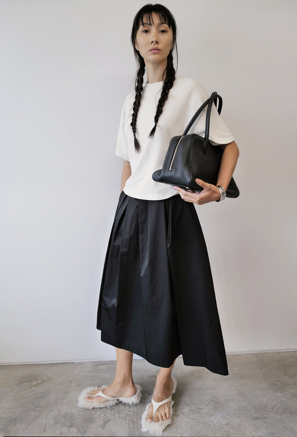 데일리 라운지 티셔츠 아이보리